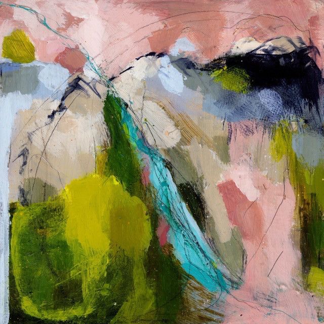 'Barn Owl' - Acrylic and Mixed Media on panel 30cm x 30cm