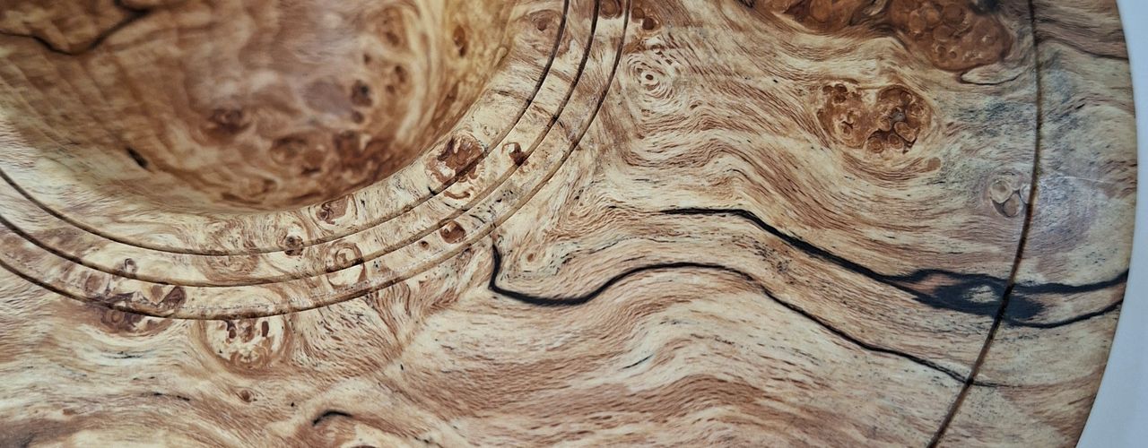 Spalted Beech wide rimmed bowl