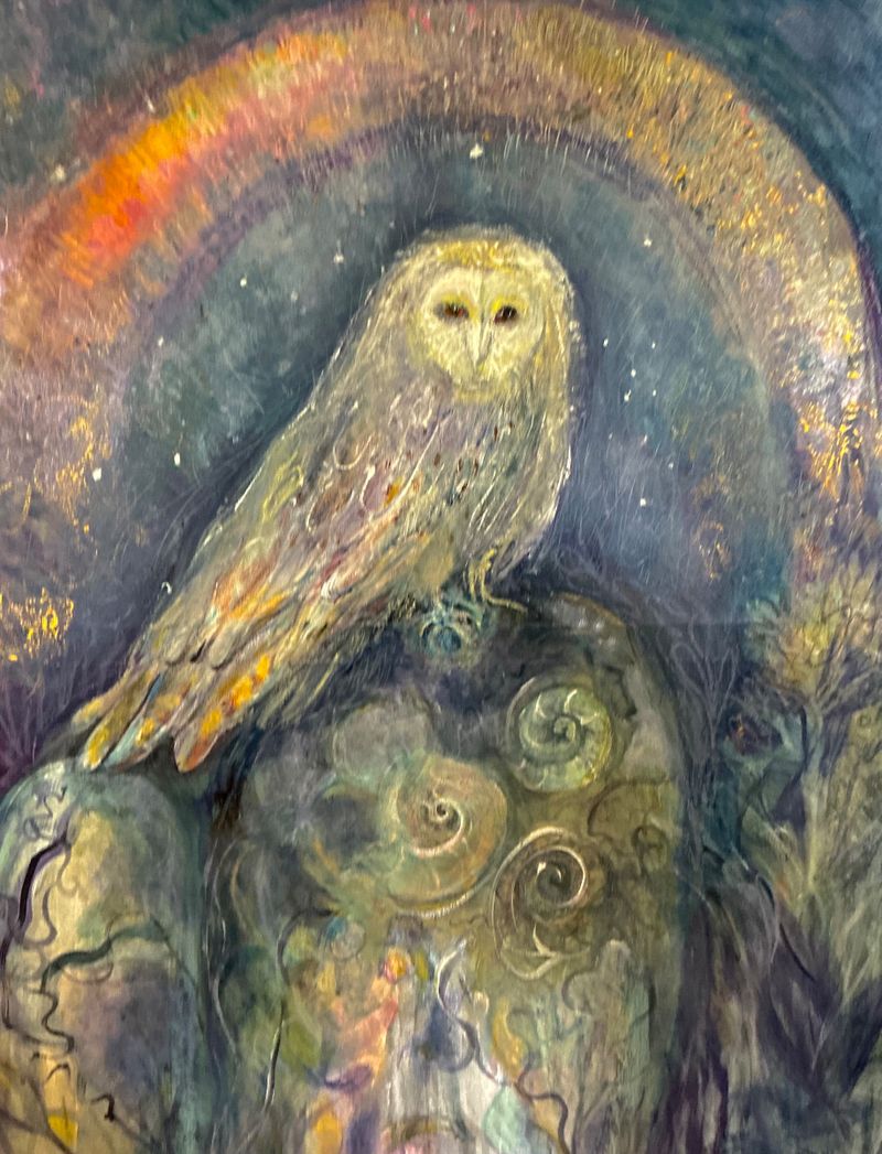 Owl on Standing-stone