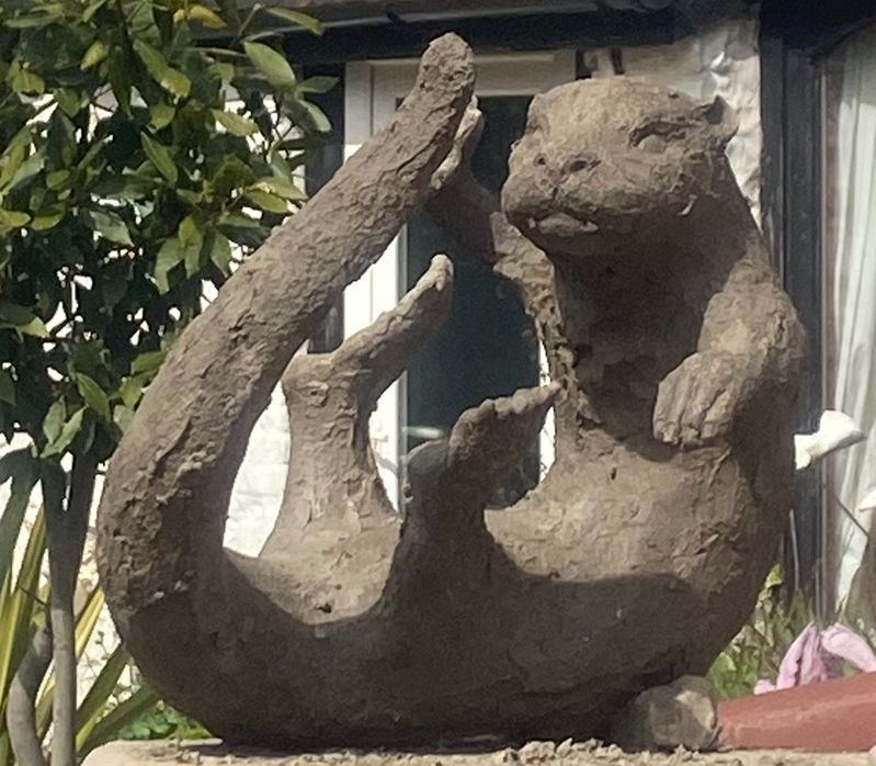 Mr. Otter bronze resin