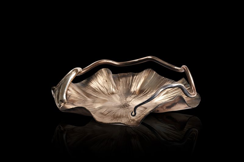 Bronze waterlily bowl