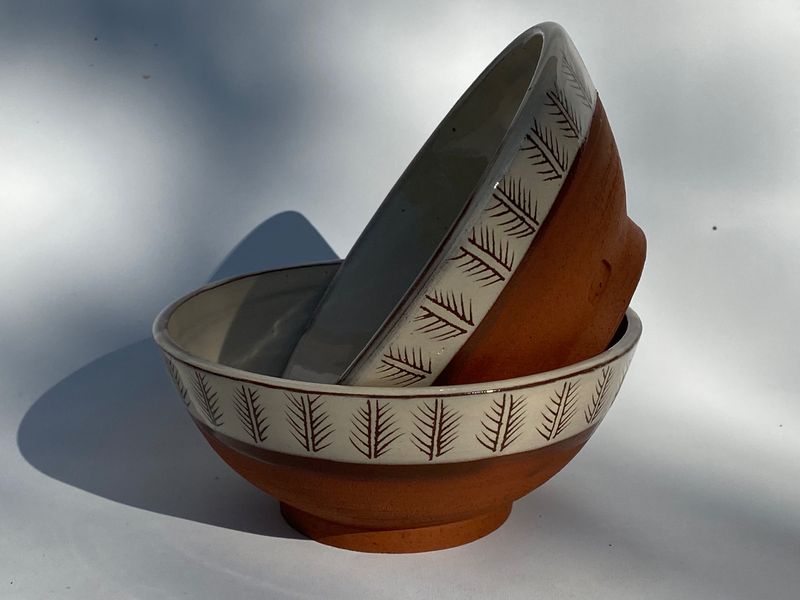 Earthenware and slip