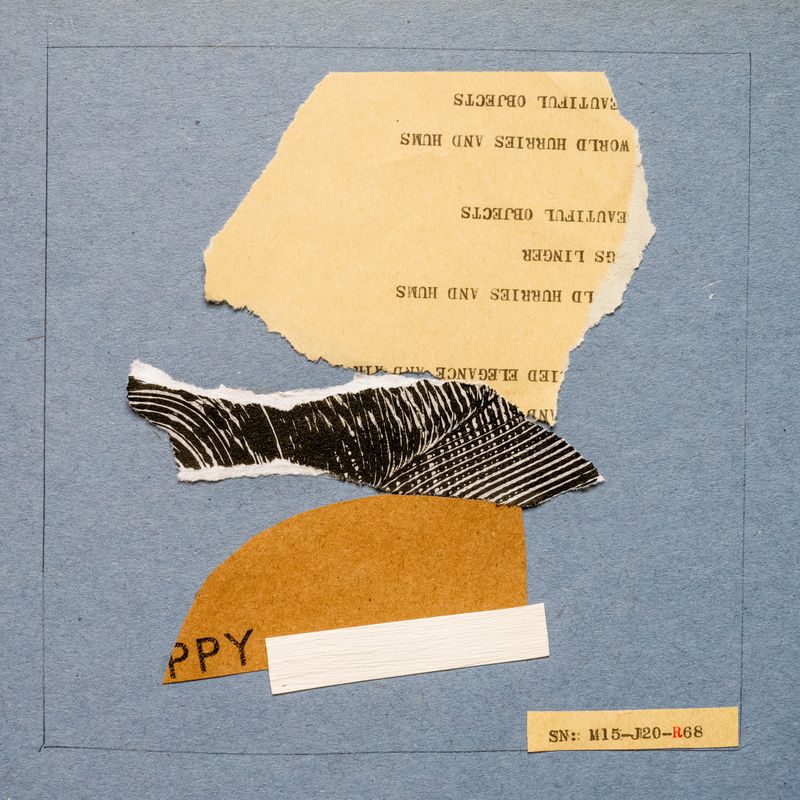 Collage of mixed papers
