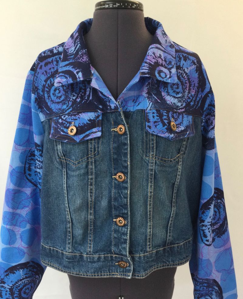 Upcycled denim jacket