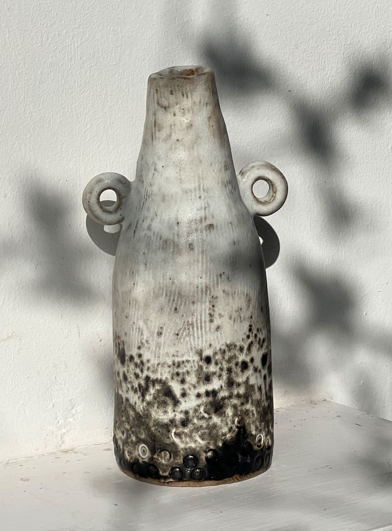 Speckled vase
