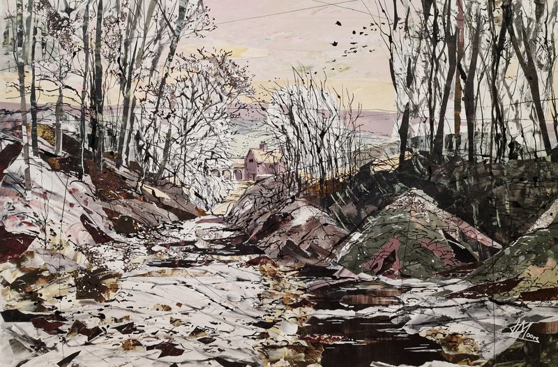 Snow thaw, Rushock hill