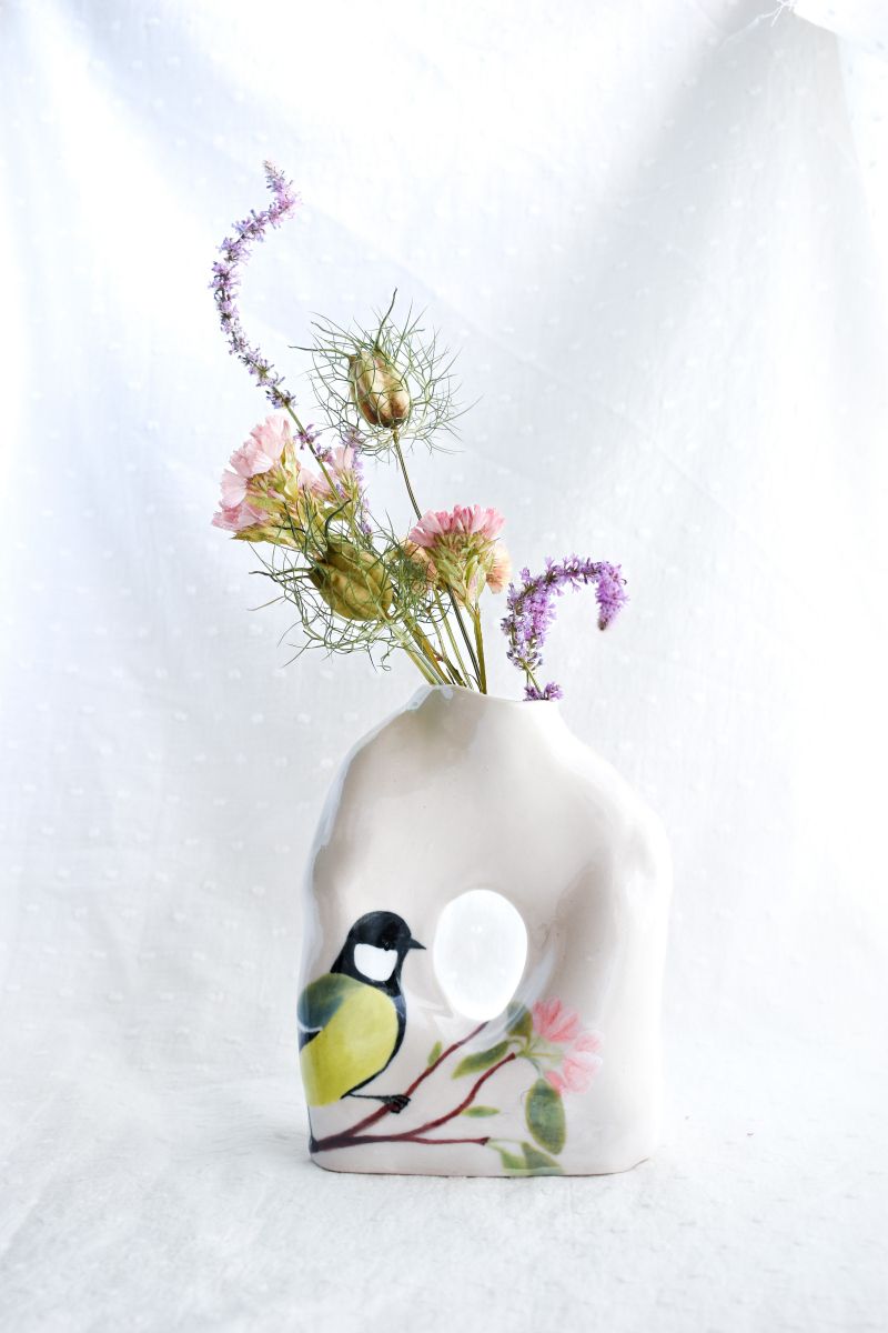 Great Tit Vase