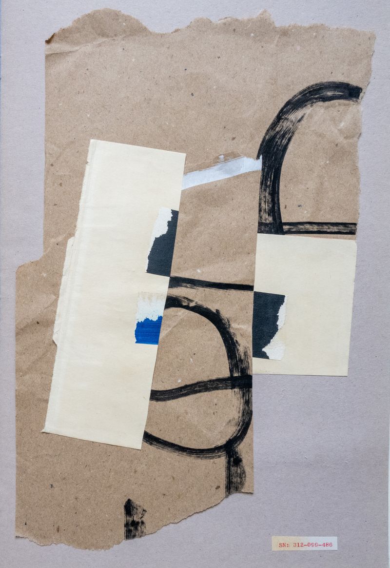 Collage of mixed papers