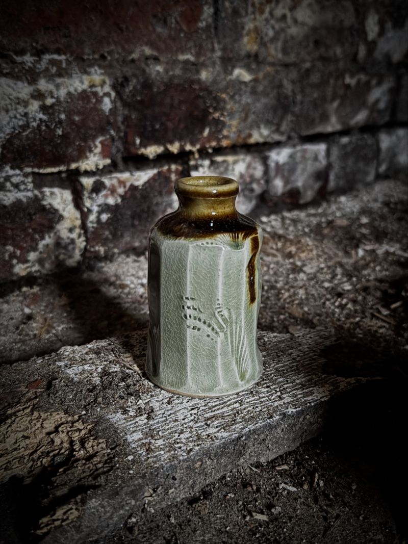 Small stoneware budvase