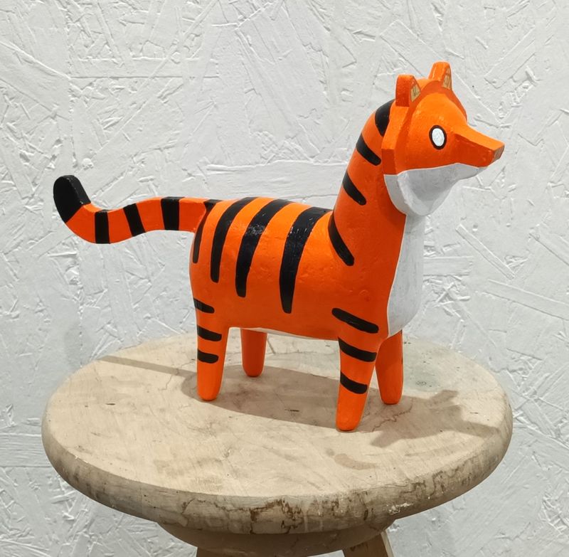 Posh Paper Mache Tiger