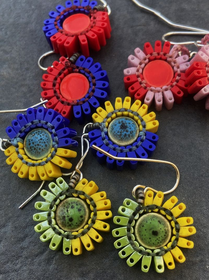 Japanese Glass and vintage ceramic beads