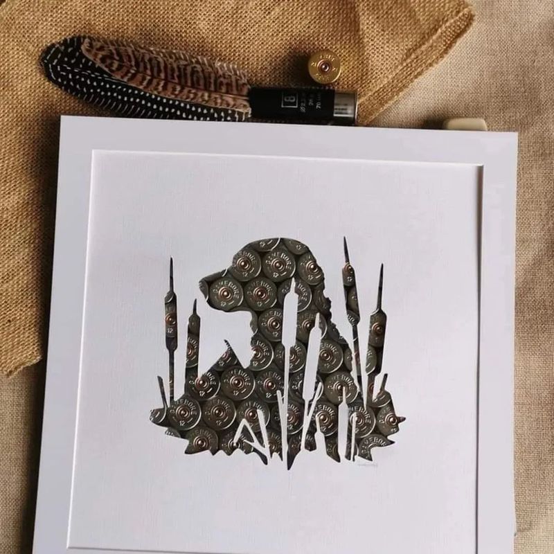Labrador in the Reeds Labrador in the Reeds – Spent Cartridge Art