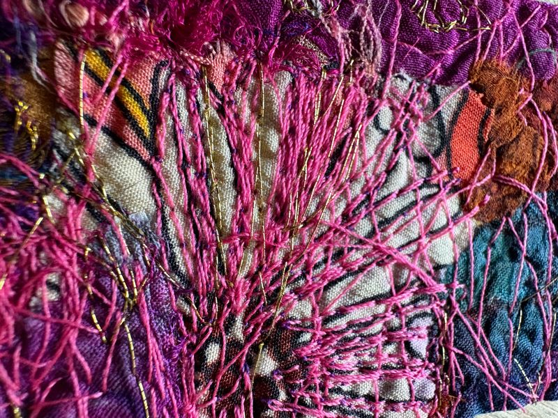 Free Motion Machine Embroidery Piece