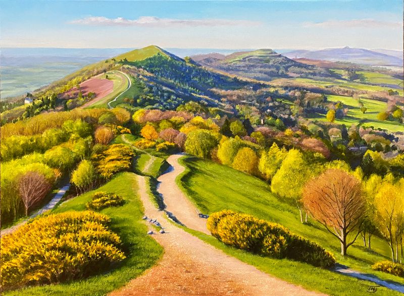 Malvern Spring Morning, acrylic