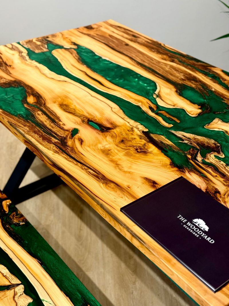 Emerald Green Resin Table