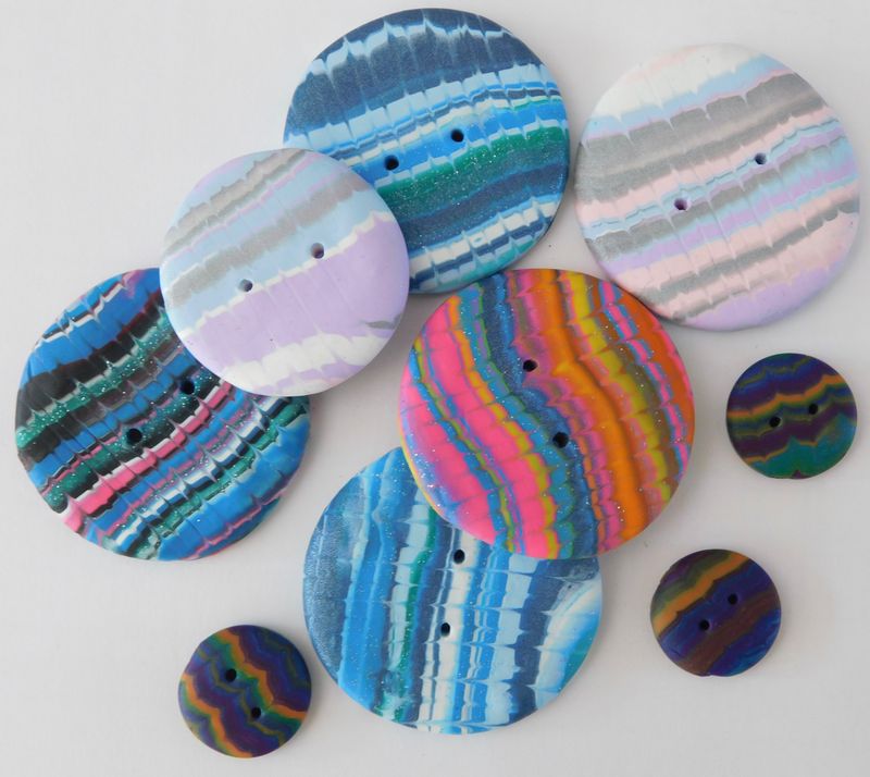 Handmade Polymer Clay  Buttons