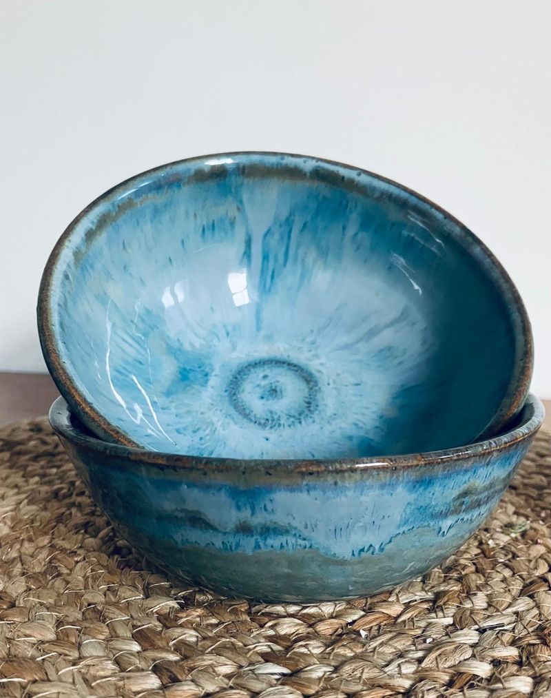 Flux and Blue Denim small bowls