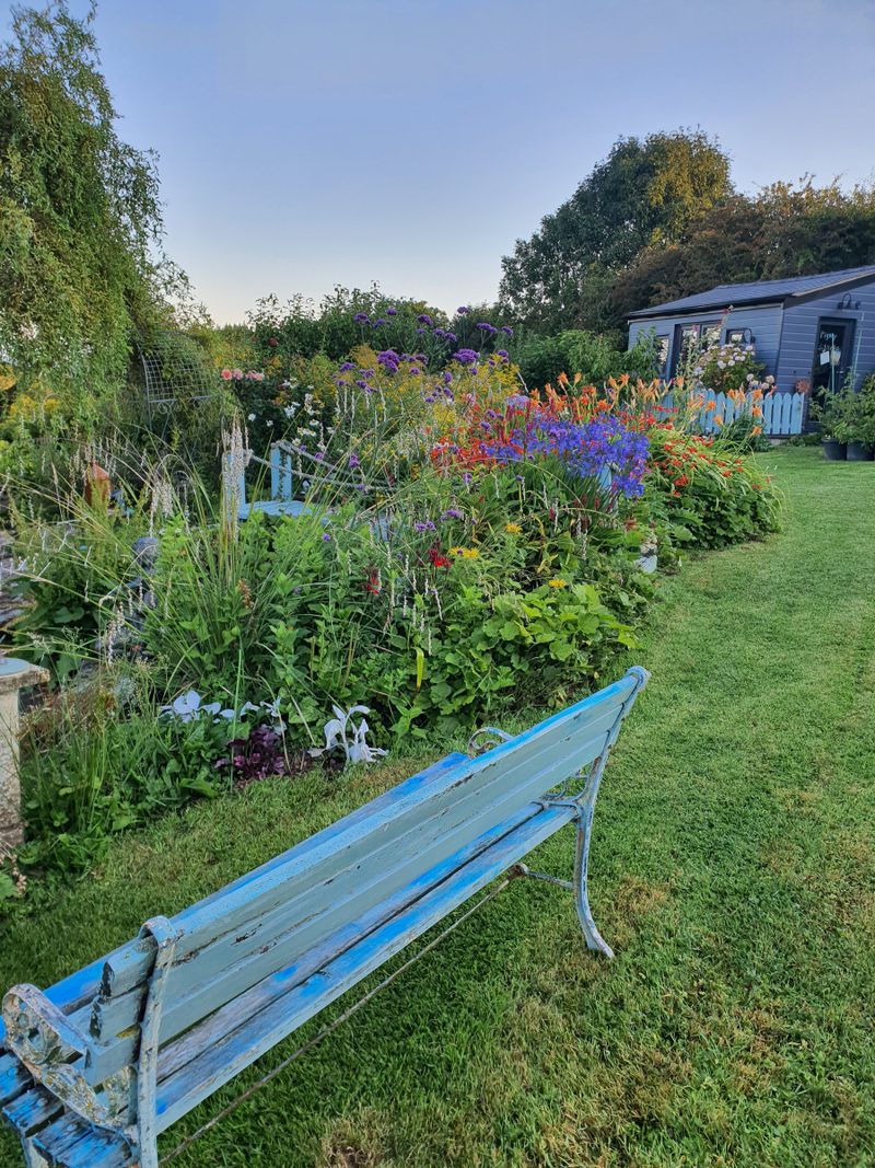 The studio and garden