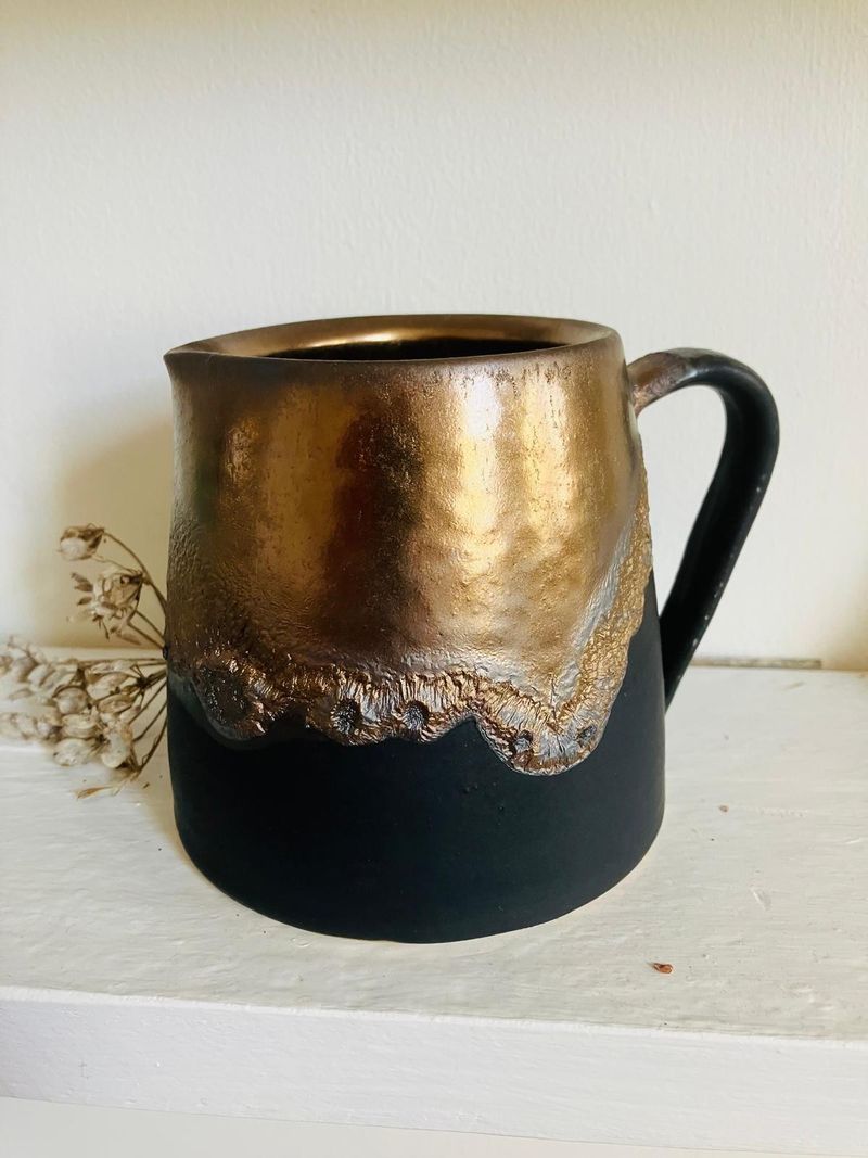 Gold & Black Glaze Combination