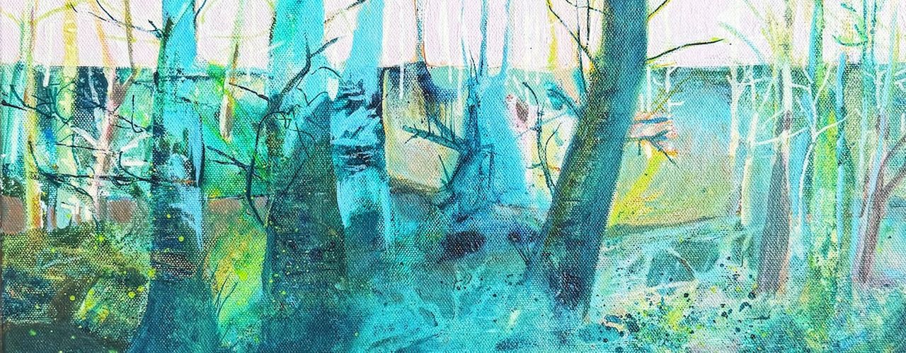 Wood wild web, spring