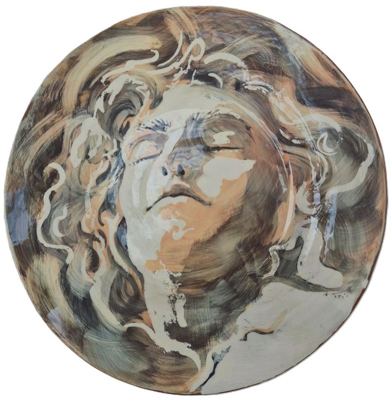 Large decorative ceramic platter