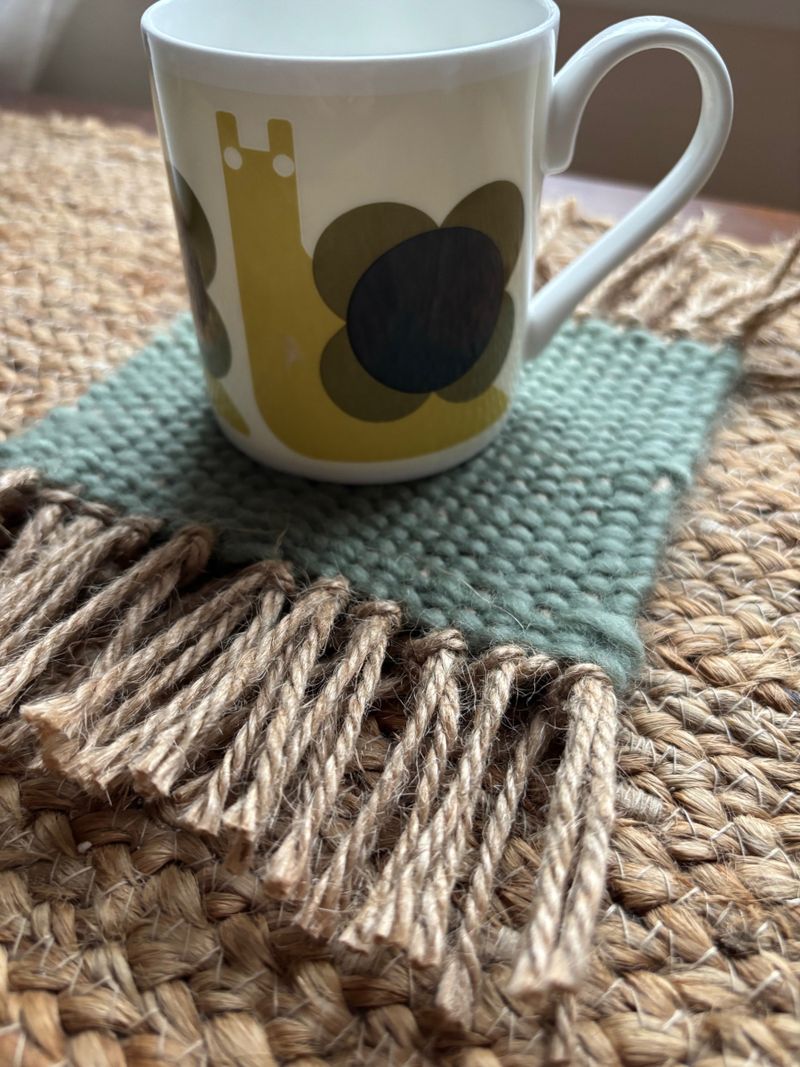 Sarah Hanner Hopwood Hand Woven Mug Rug