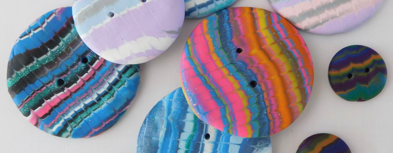Handmade Polymer Clay  Buttons