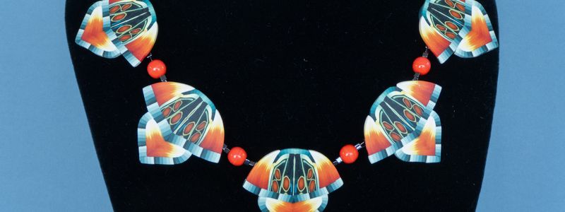 Bridget Derc - Polymer clay necklace