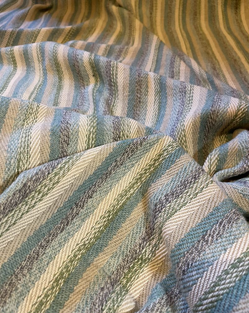 Handwoven wool and cotton
