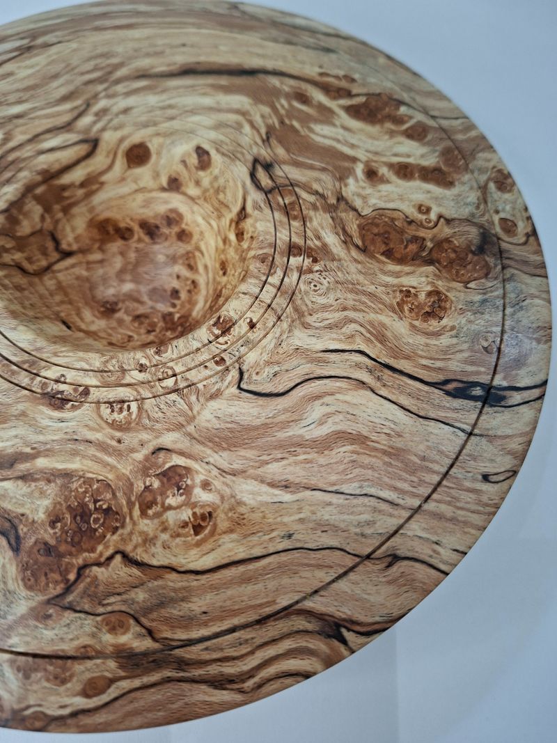 Spalted Beech wide rimmed bowl