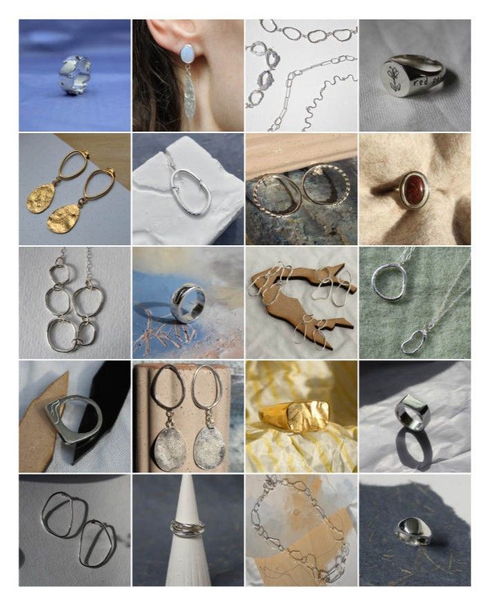 RECYCLED SILVER & GOLD-PLATED JEWELLERY SELECTION