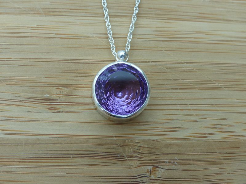 Amethyst Necklace Britannia Silver