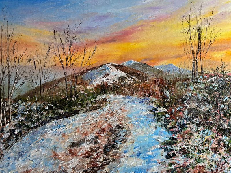 First snow of winter, Malverns