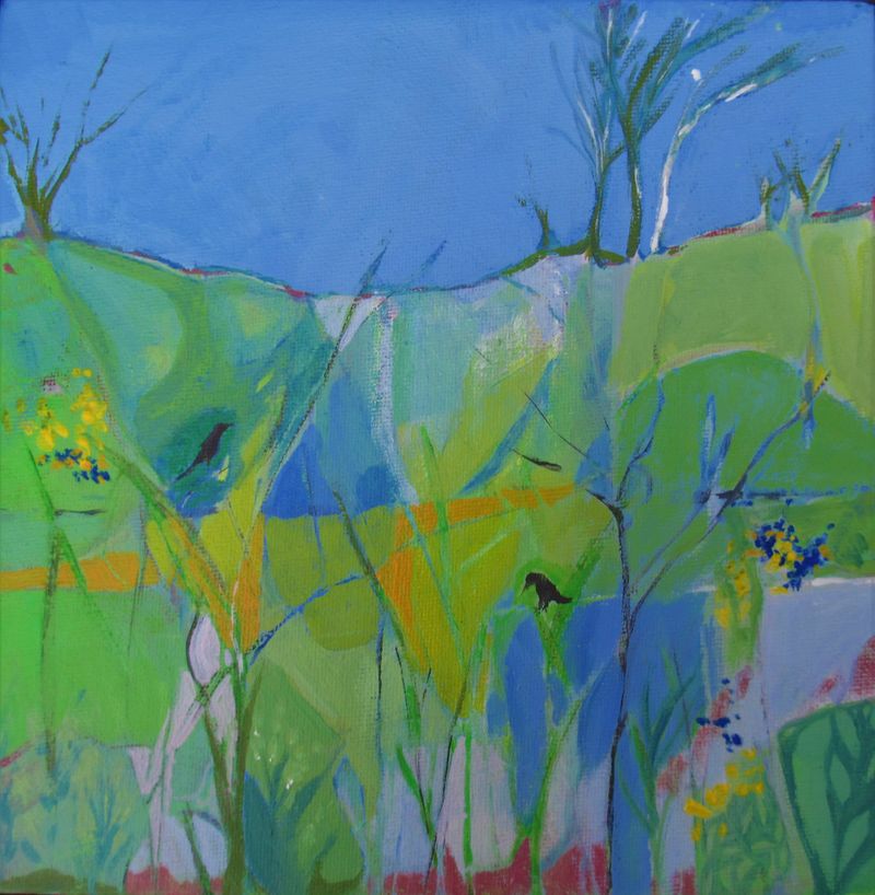 Landscape with two Birds