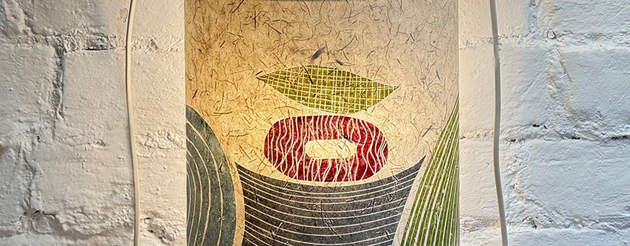 Handprinted half shades