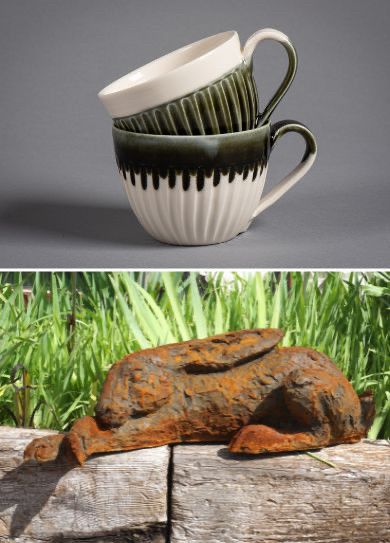 Porcelain and bronze