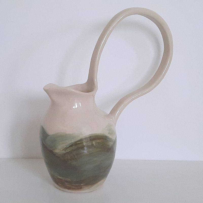 Slipware Loop Handled Jug