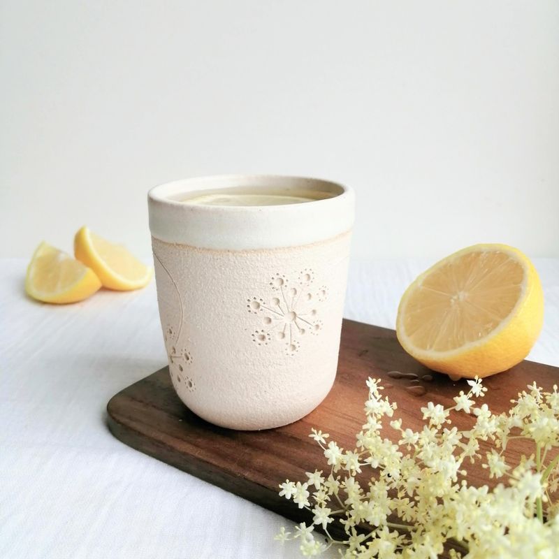 Dandelion Stoneware Beaker