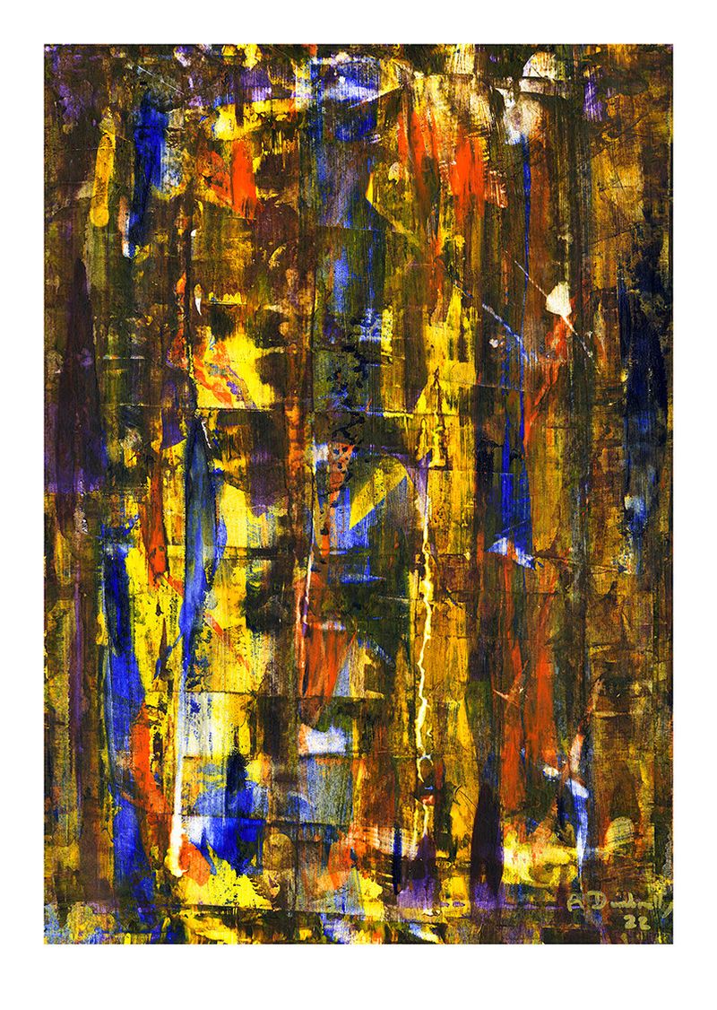 Prisms of Light: Fading Sun (A3 in 40x50cm Black Gallery Frame