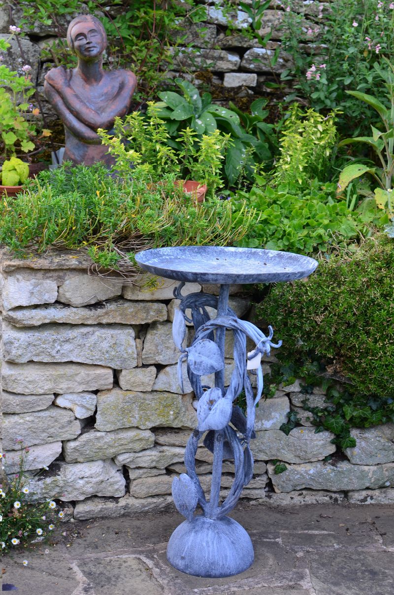 Runner bean birdbath