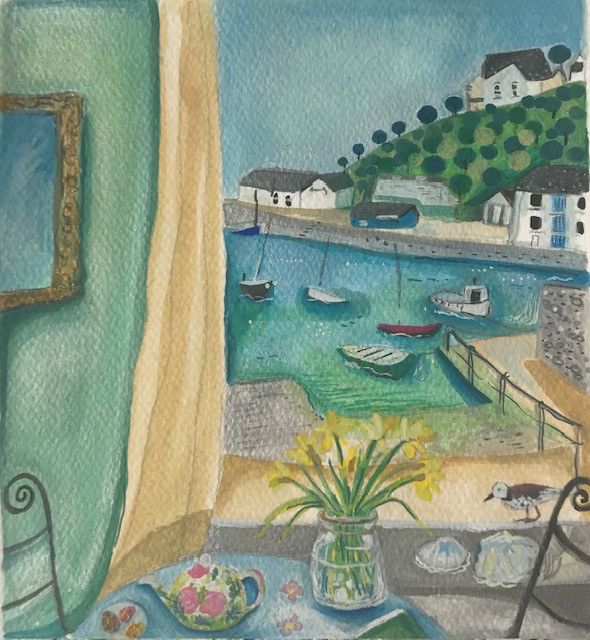 The Sandpiper-Gouache