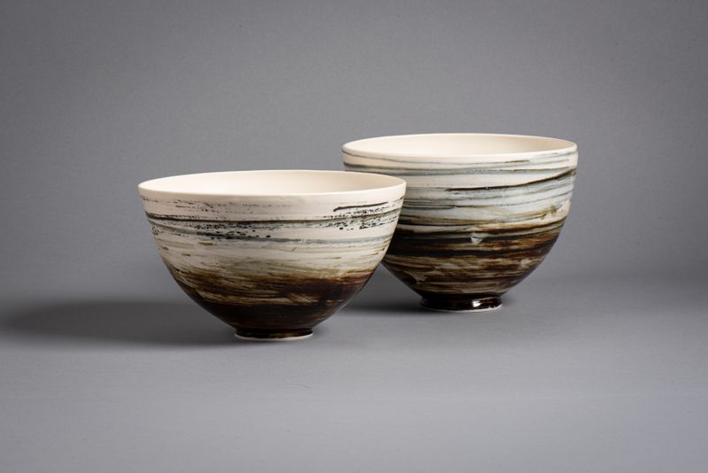 Porcelain Landscape bowls