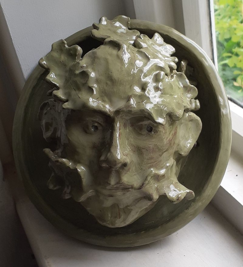 Green Man with Watchful Eyes