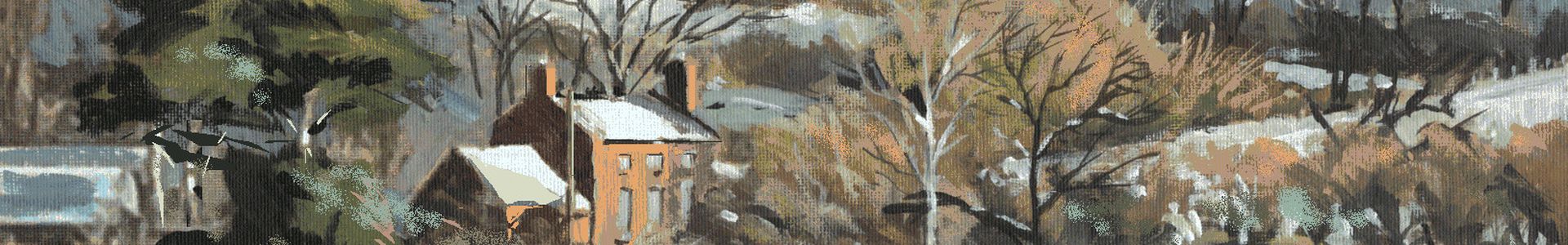 Richard Bell, Boraston Farm House Winter