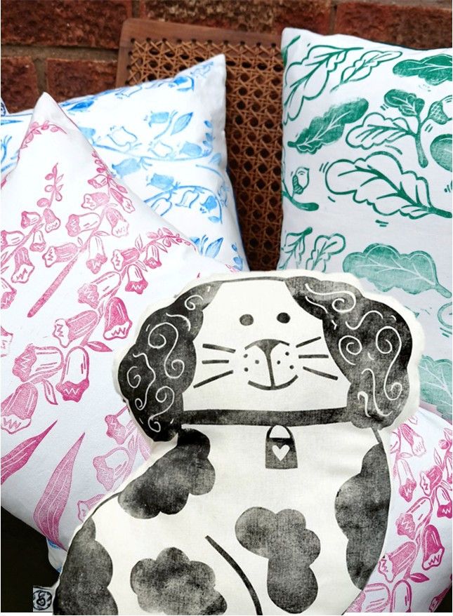 Handprinted Cushions