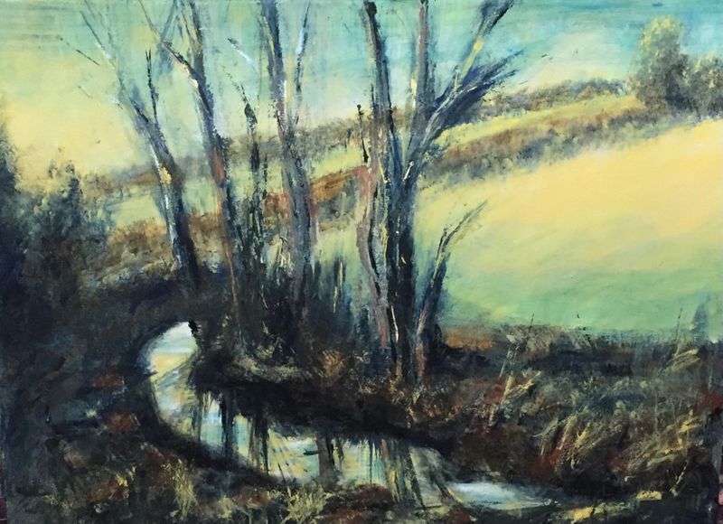 Slutty Brook, late winter.