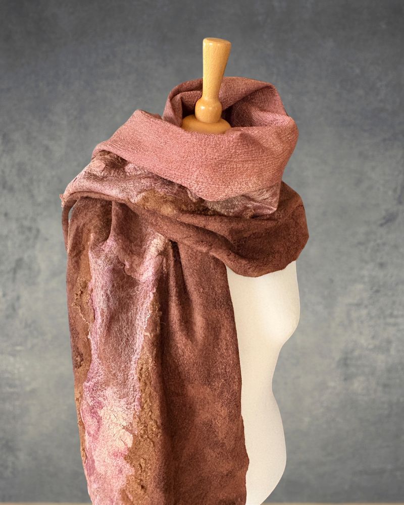 Autumn Walk Handmade Nuno Felt Wrap