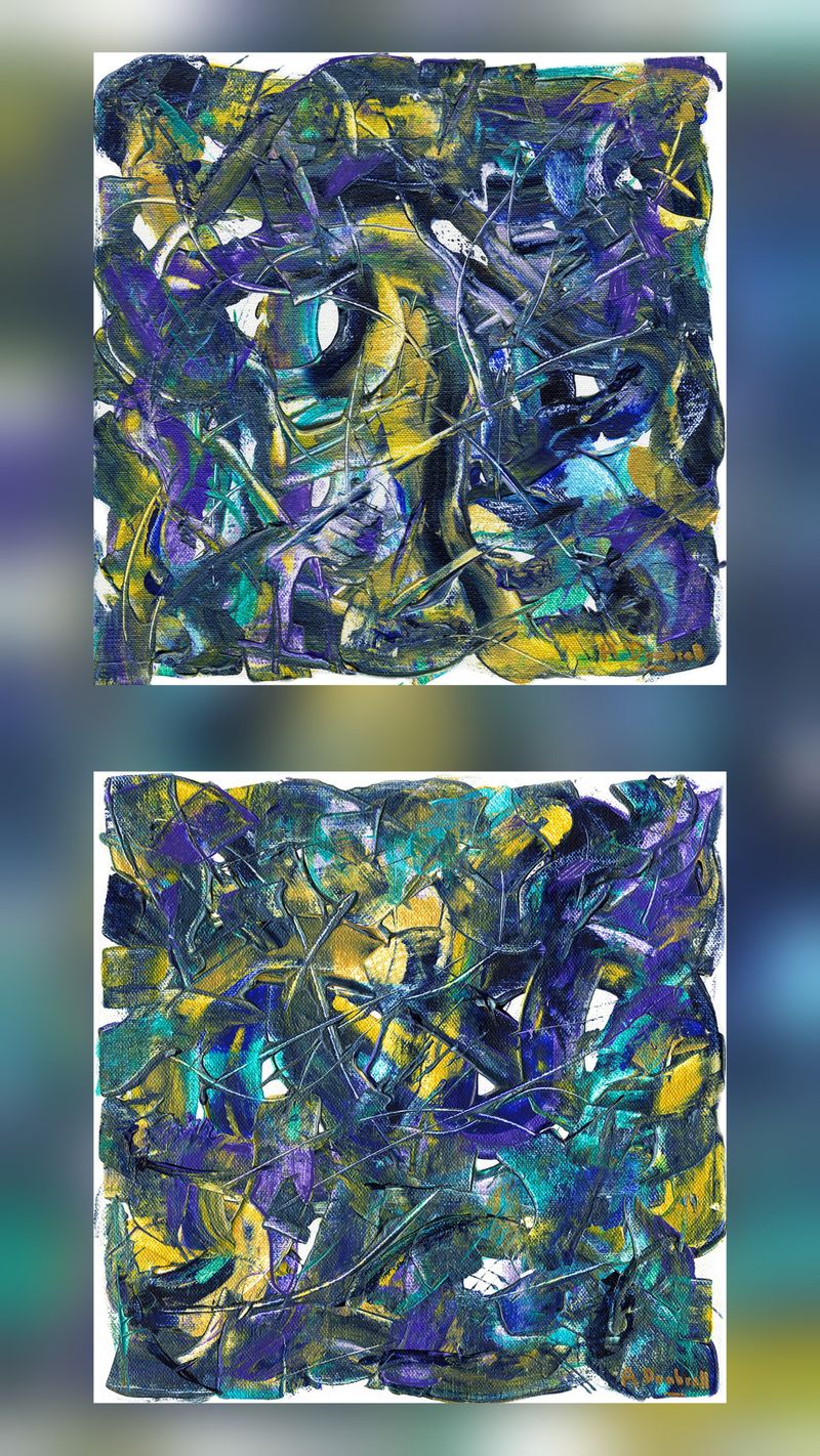Amontillado's Carnival 1 & 2 (12"x 12" inch Canvases)