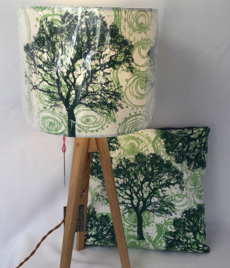 Lampshade and cushion