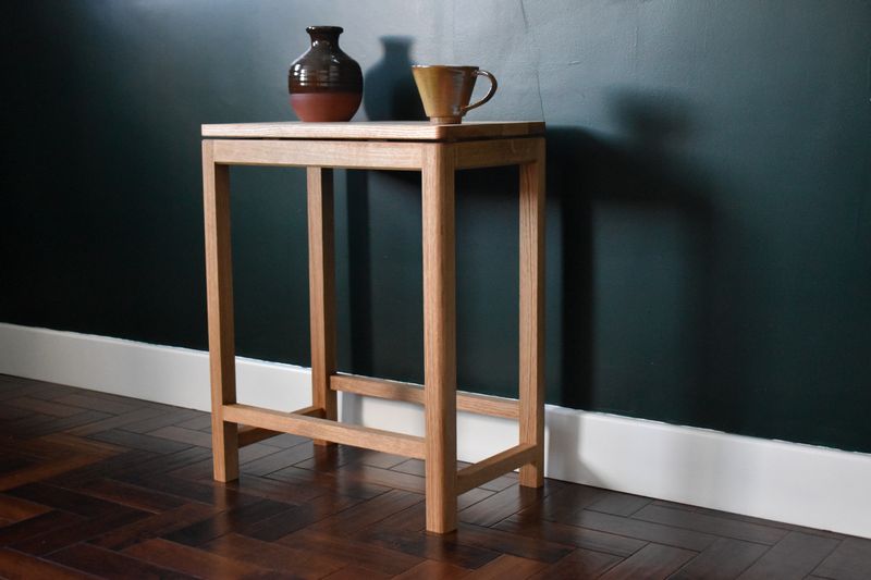 Ash & oak side table